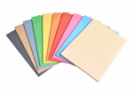 Složka barevných recyklovaných papírů 