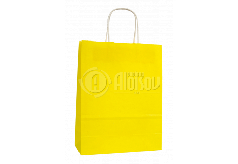Papírová taška žlutá 240x100x310mm