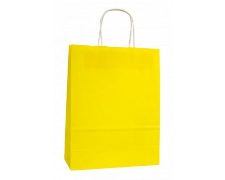 Papírová taška žlutá 240x310x100mm