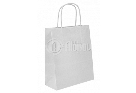 Papírová taška bílá 240x100x310 mm