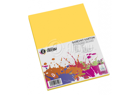 Barevný papír žlutý A4/180g/50 listů