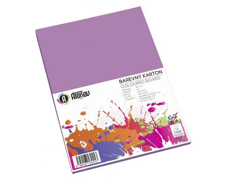 Barevný papír fialový A4/180g/100 listů