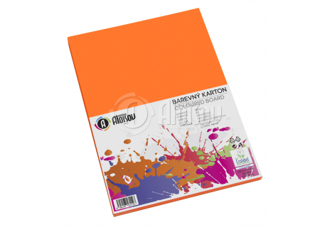 Barevný papír oranžový A3/180g/100 listů