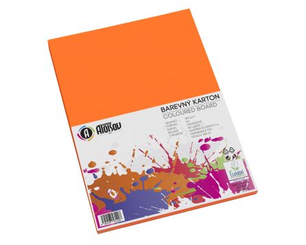 Barevný papír oranžový A3/180g/50 listů
