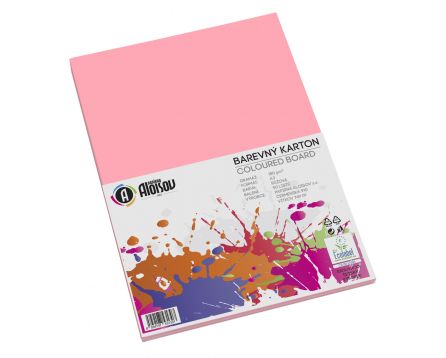 Barevný papír růžový A3/180g/50 listů