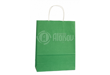 Papírová taška zelená 320x140x410mm