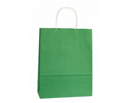 Papírová taška zelená 320x410x140mm