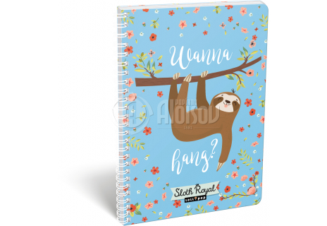 Spirálový blok A4 Sloth Royal