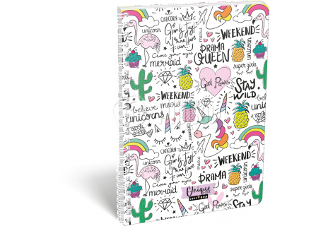 Spirálový blok A4 Lollipop Unicorn