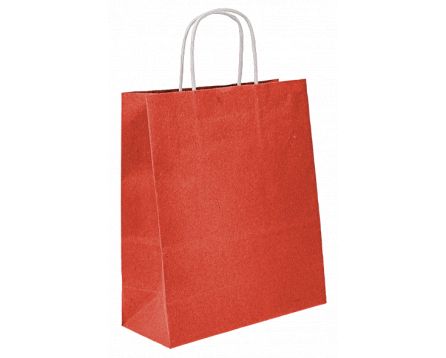 Papírová taška červená 240x310x100mm