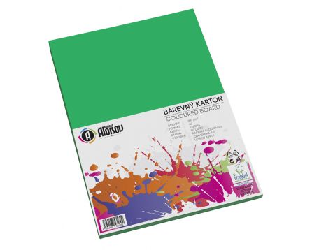 Barevný papír zelený A4/180g/50 listů