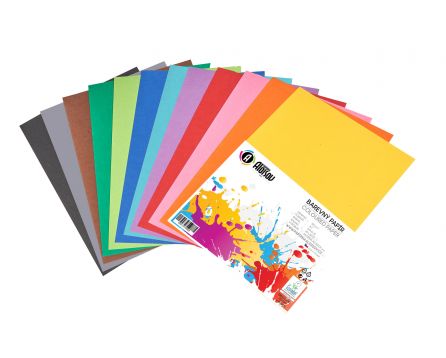 Barevný papír duha 12 barev A3/80g/60 listů